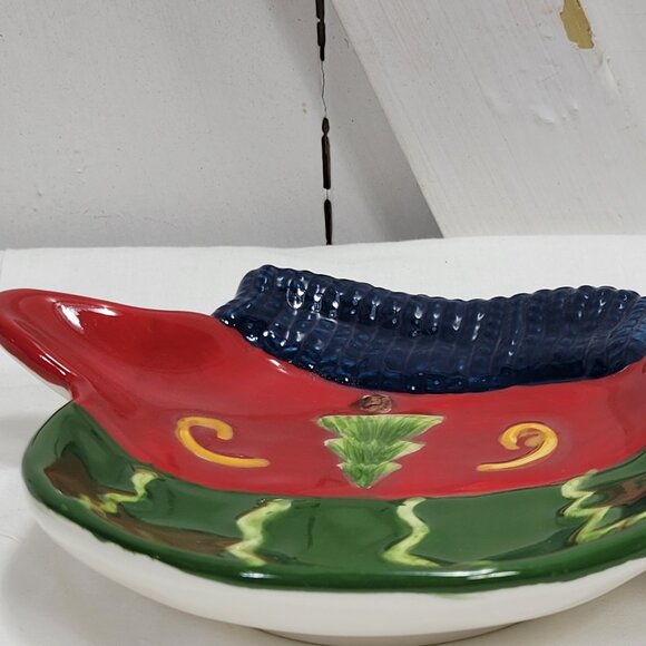 Signature Ceramic Winter Mitten Dish - 2006- Candy Trinket Dish - NEW with Box - Picture 14 of 16